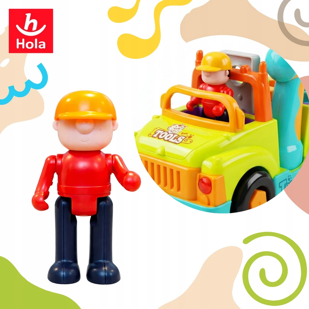 AUTOMOBILIS SUKIMAS IR PERĖJIMAS Hola Set Mechanics Interactive Sounds