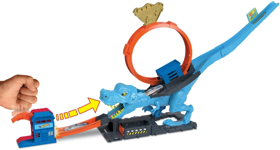 Mattel Hot Wheels rinkinys „Dinozauras su kilpa“