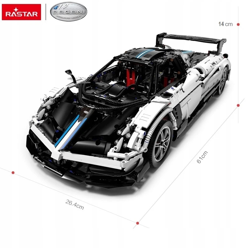 RASTAR 1:8 mastelio surenkamas automodelis Pagani Huayra BC Bricks, 97910