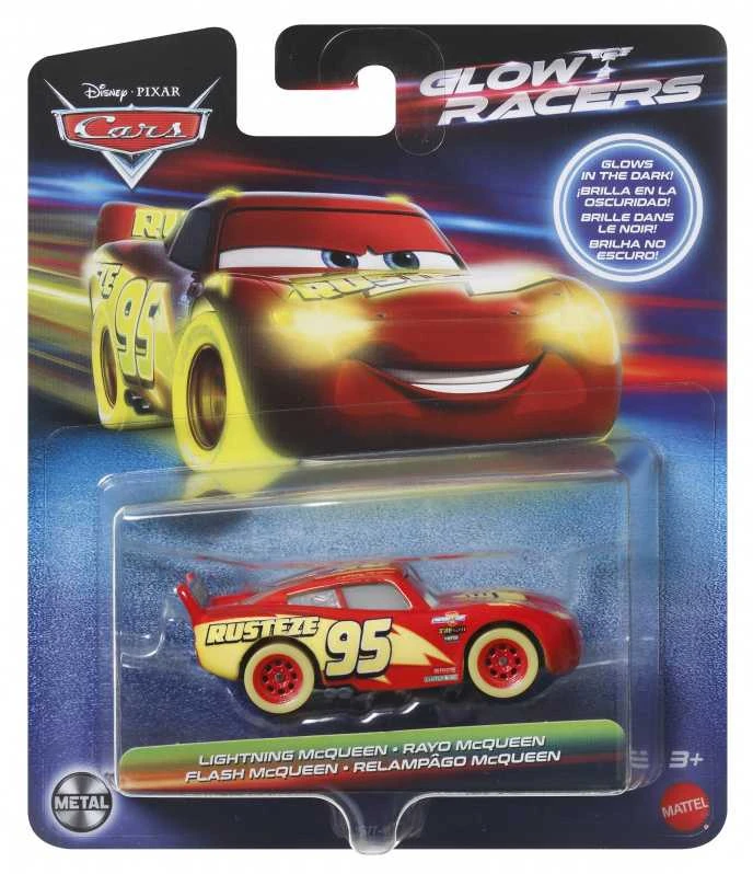 Mattel CARS šviečiantis tamsoje automodeliukas (HPG76)