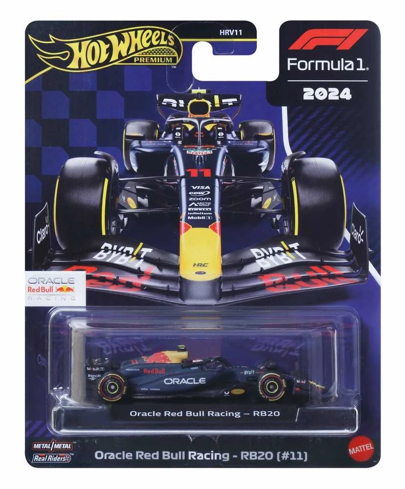 Mattel HOT WHEELS PREMIUM F1 Raudona Bull Sergio Perez bolidas 11 (JBM19)