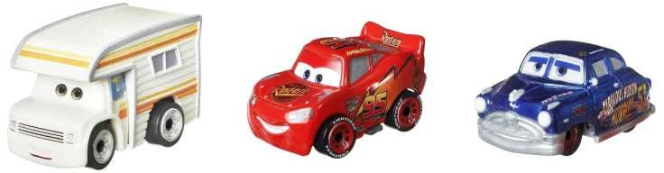 Mattel CARS 3 automodelių rinkinys Mini Lenktynininkai, 3vnt., GKG01
