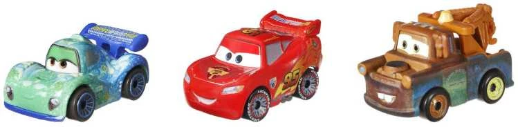 Mattel CARS 3 automodelių rinkinys Mini Lenktynininkai, 3vnt., GKG01