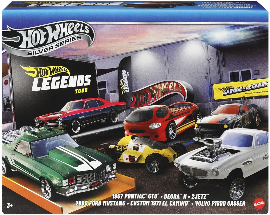 Mattel HOT WHEELS šešių legendinių automodeliukų rinkinys (JBY78)