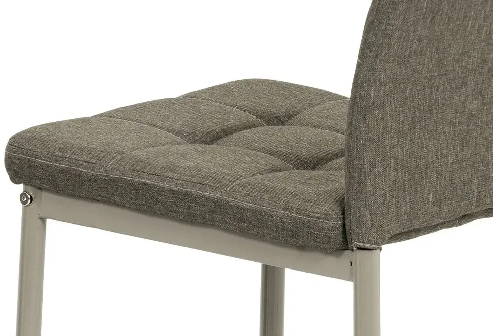 Autronic valgomojo kėdė, kapučino audinys, kapučino matinis metalas (D