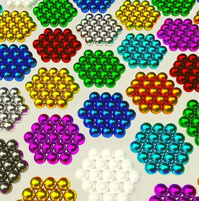 Avante Neocube magnetiniai rutuliai 5 mm, 216 spalvingi vnt