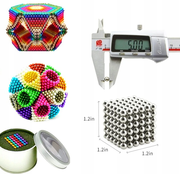 Avante Neocube magnetiniai rutuliai 5 mm, 216 spalvingi vnt