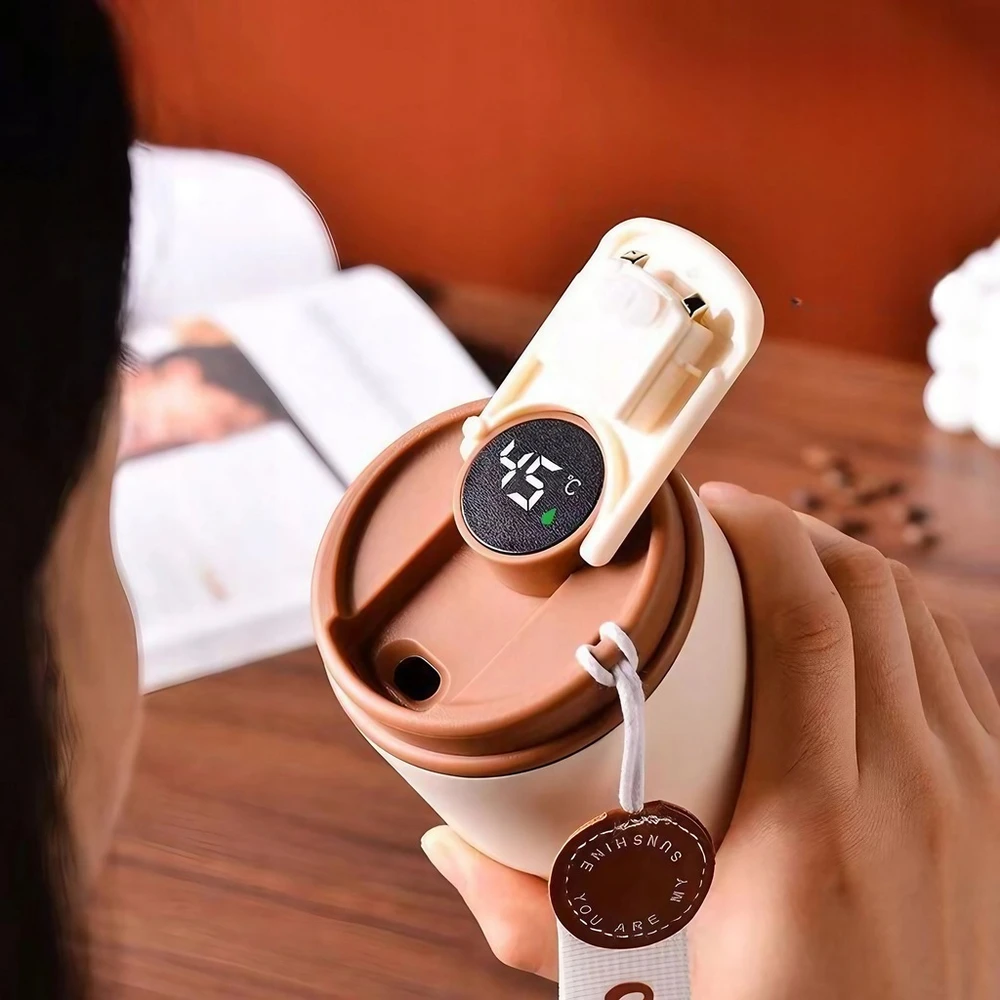 Avante TERMINIS PUODULIS SU ANTIŠKUMU SMART Termosas KAVAI, LED EKRANAS 410ml