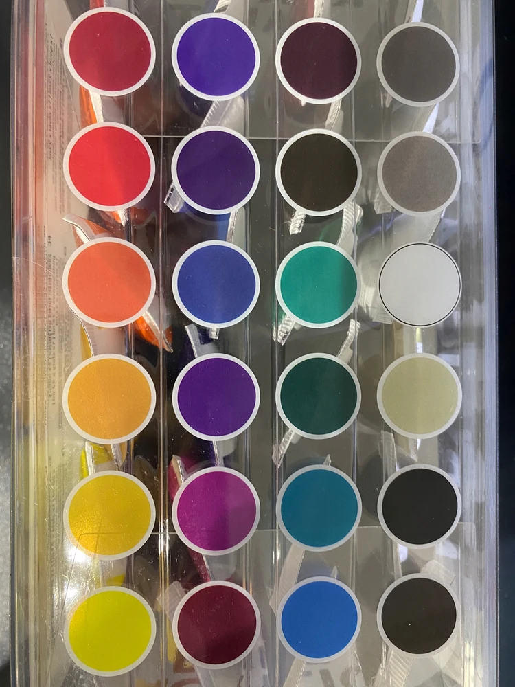 Avec Akriliniai Dažai 24 Spalvos Po 22 Ml Didelis Plastikinių Priemonių Rinkinys 581