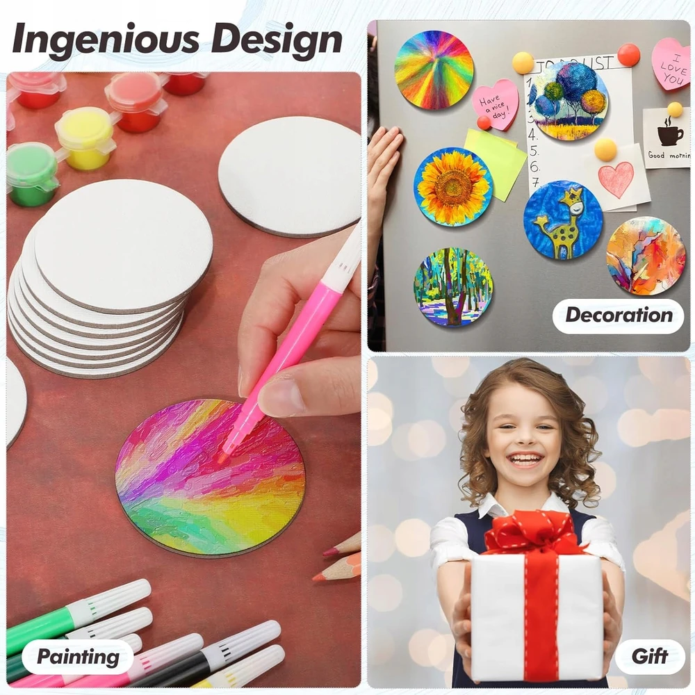 Avec MAGNETINĖ drobė tapybai Kūrybinis rinkinys DIY MAGNETS 5 vnt