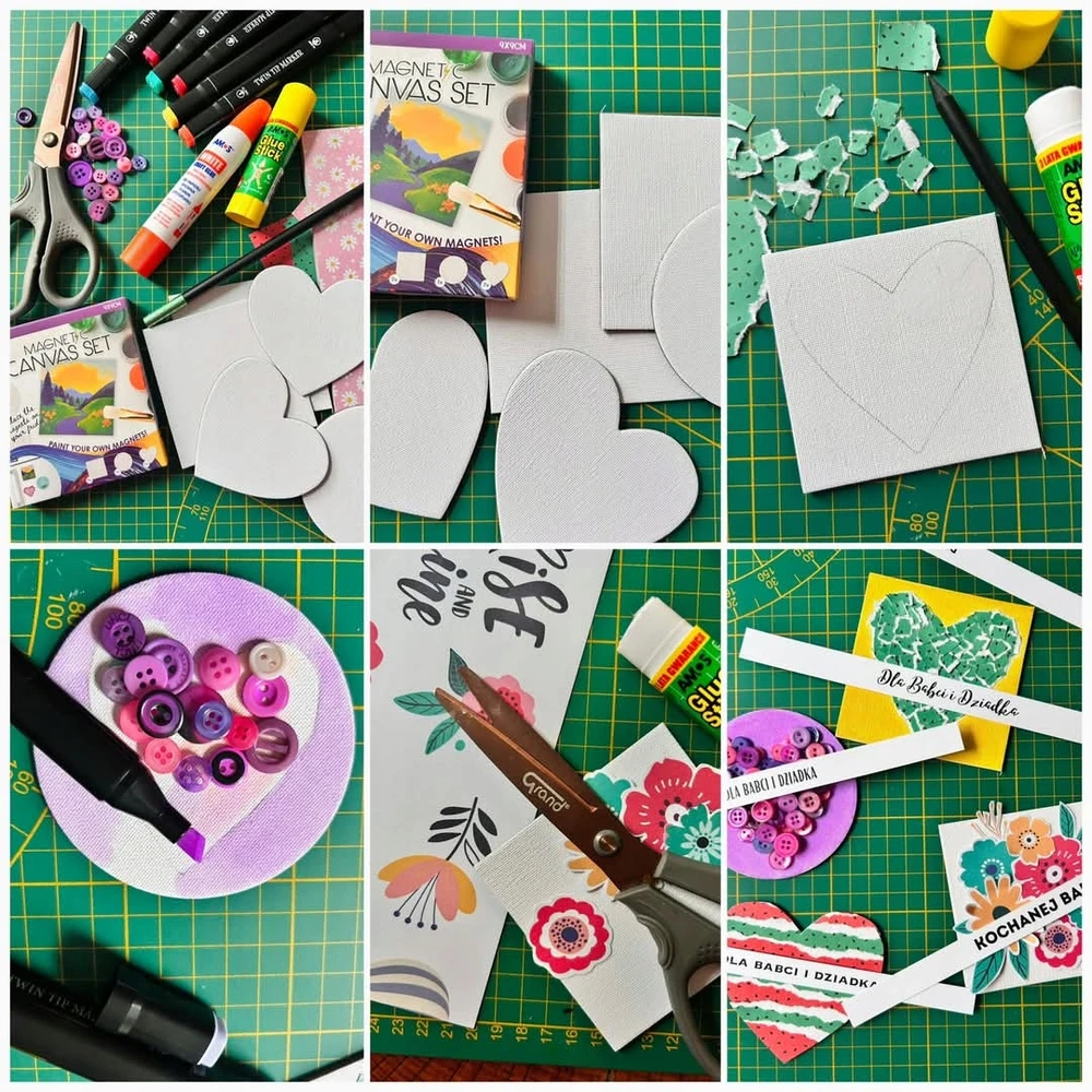 Avec MAGNETINĖ drobė tapybai Kūrybinis rinkinys DIY MAGNETS 5 vnt