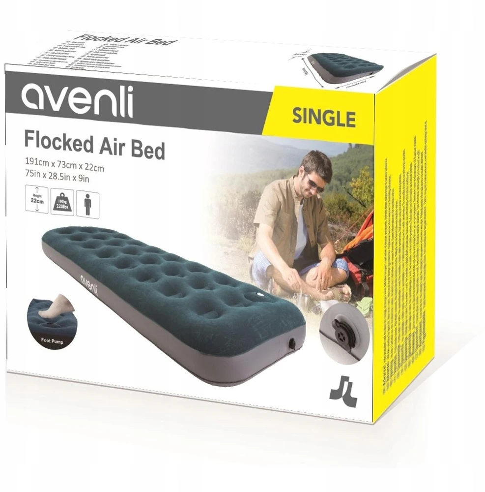 Avenli Plaukiojantis vienvietis čiužinys su pompa