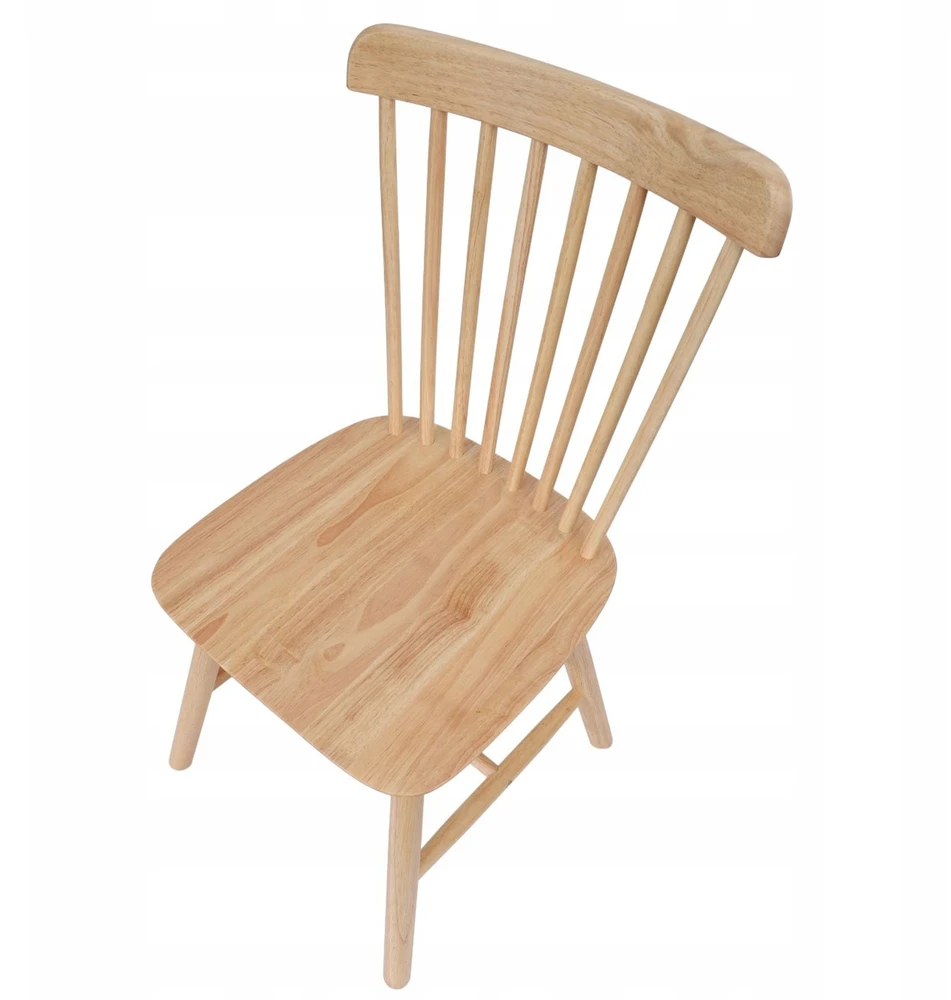 Avida Design Alberto Natural Classic Tradicinė medinė virtuvės valgomojo kėdė