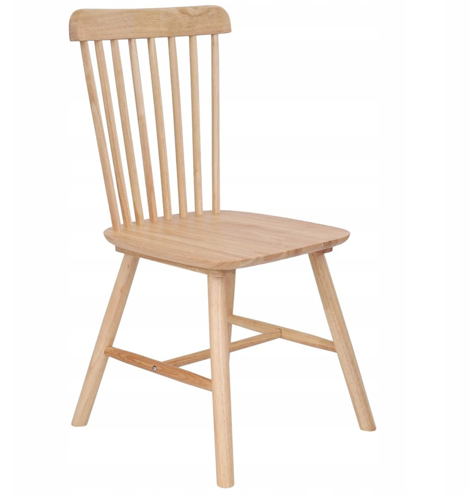 Avida Design Alberto Natural Classic Tradicinė medinė virtuvės valgomojo kėdė