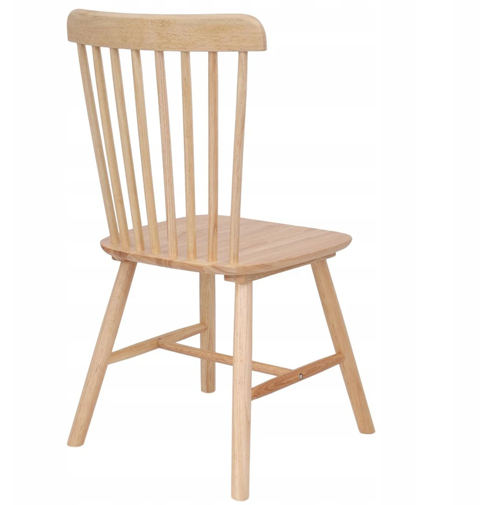 Avida Design Alberto Natural Classic Tradicinė medinė virtuvės valgomojo kėdė
