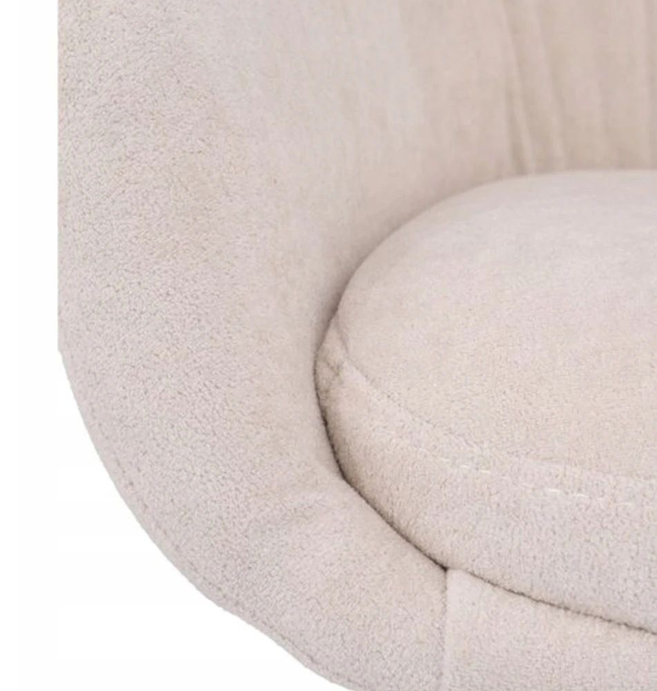 Avida Design Greta rusvai gelsvas minkšta pasukama kėdė Home Office Living Room valgomajam