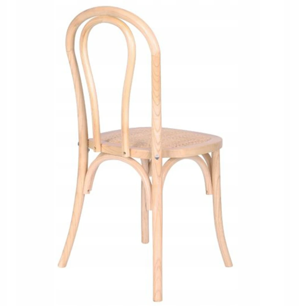 Avida Design Medinė kėdė Borgo Natural Rattan Natural Vintage Retro Living Room