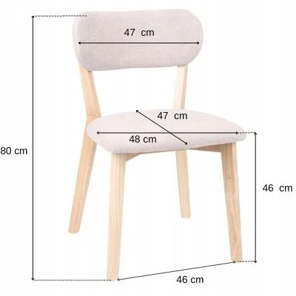 Avida Design Minkšta medinė kėdė, skirta Boston Kitchen valgomajam, skandinaviška pilka