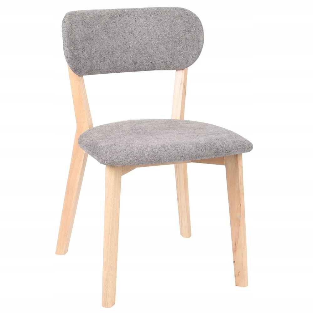 Avida Design Minkšta medinė kėdė, skirta Boston Kitchen valgomajam, skandinaviška pilka