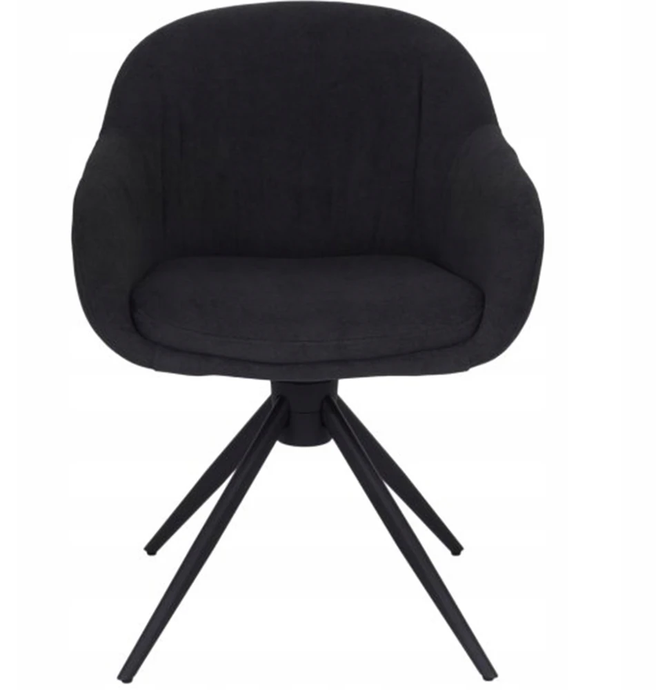 Avida Design Sukamoji kėdė, skirta Home Office Living Room valgomajam, apmušta Greta Grafit