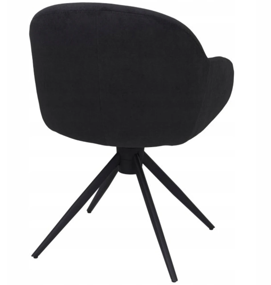 Avida Design Sukamoji kėdė, skirta Home Office Living Room valgomajam, apmušta Greta Grafit