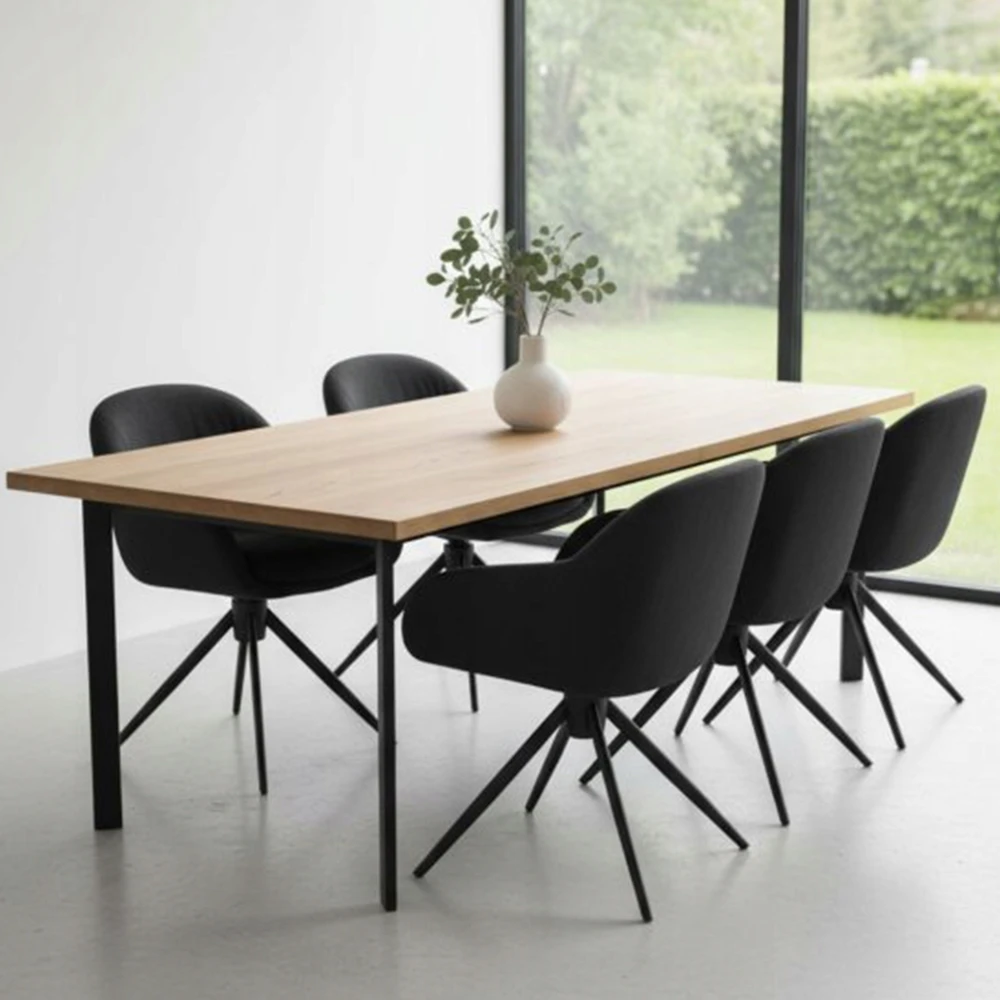 Avida Design Sukamoji kėdė, skirta Home Office Living Room valgomajam, apmušta Greta Grafit