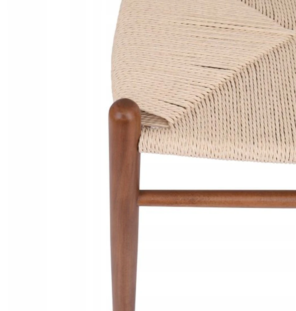 Avida Design Vero WALNUT medinė kėdė Natūralaus pluošto Boho Svetainė Balkonas Terasa