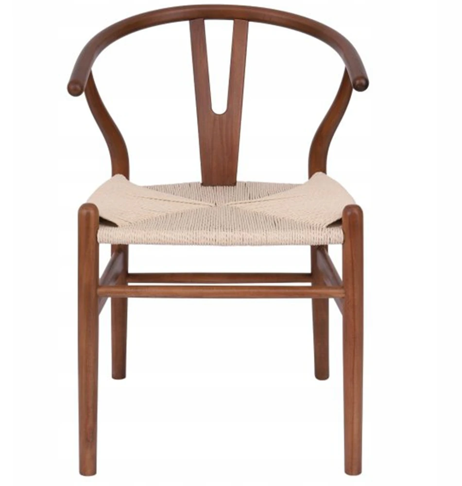 Avida Design Vero WALNUT medinė kėdė Natūralaus pluošto Boho Svetainė Balkonas Terasa