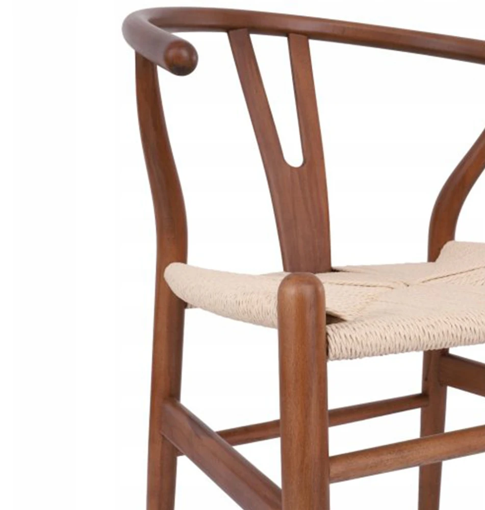 Avida Design Vero WALNUT medinė kėdė Natūralaus pluošto Boho Svetainė Balkonas Terasa