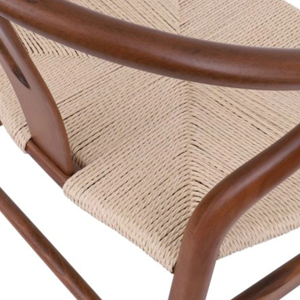 Avida Design Vero WALNUT medinė kėdė Natūralaus pluošto Boho Svetainė Balkonas Terasa