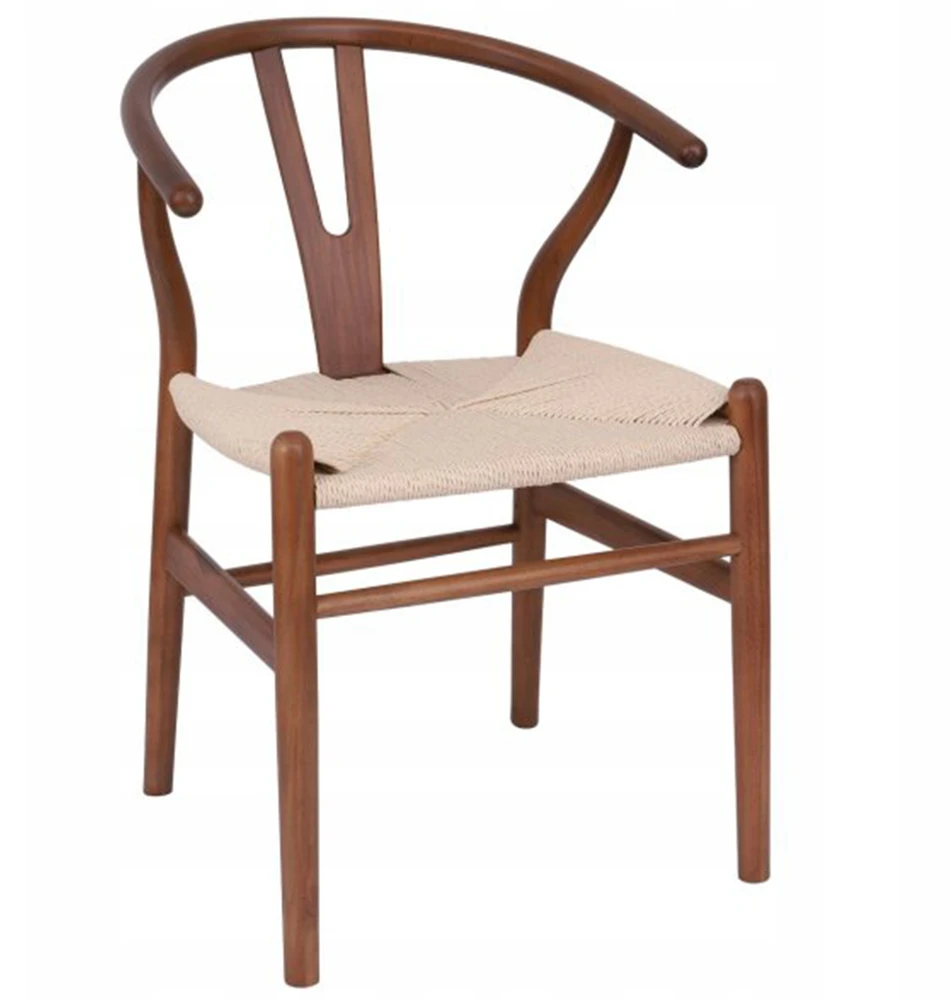 Avida Design Vero WALNUT medinė kėdė Natūralaus pluošto Boho Svetainė Balkonas Terasa