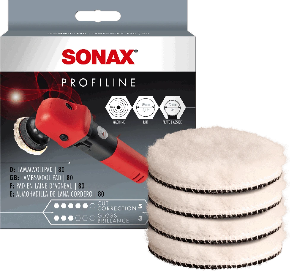 SONAX Avikailio poliravimo padas, 133 mm 493141