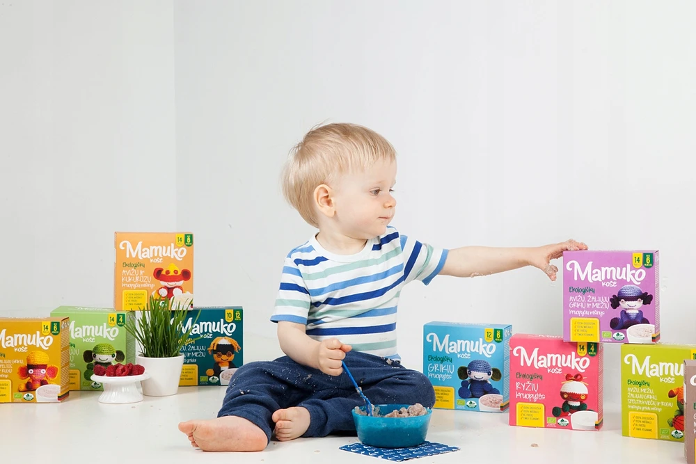 Avižų košė Lengvi grikių miežiai iš ekologinių ES ūkių Mamuko 6m+