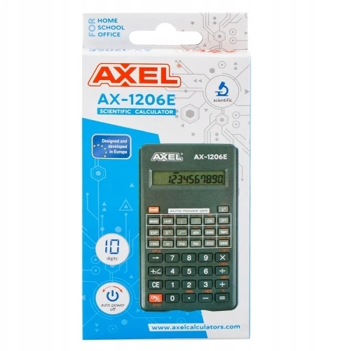 Axel Ax-1206a mokyklinis/biuro mokslinis skaičiuotuvas