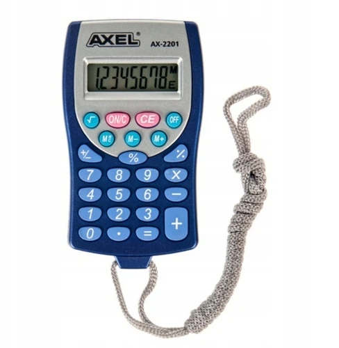 Axel Ax-2201 biuro skaičiuoklis, kompaktiškas, su dirželiu