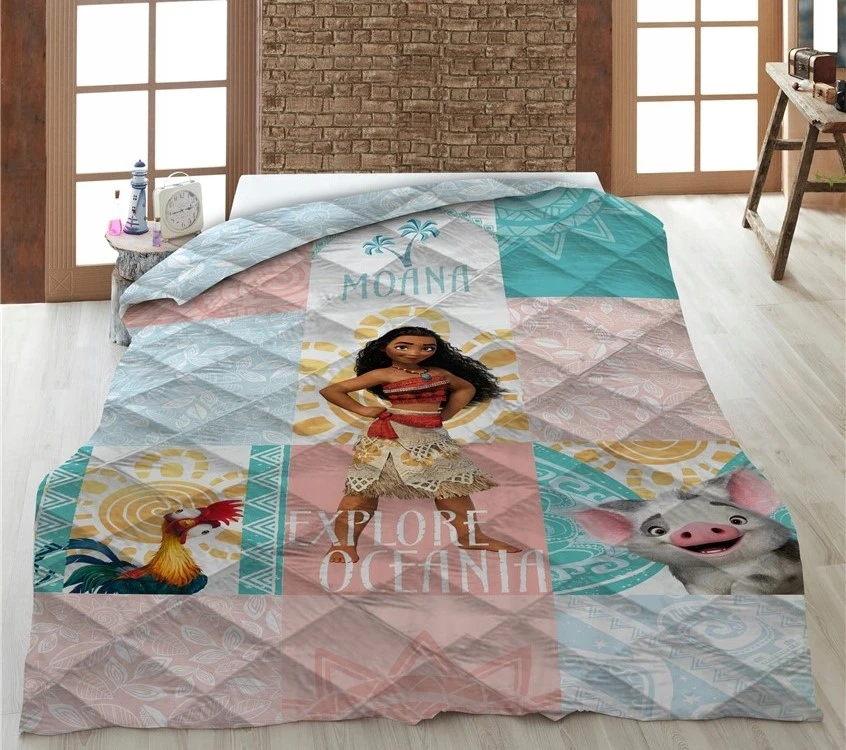 Aymax Narzuta Vaiana ocean disney kołdra 140x200 pikowana minkšta dziecięca