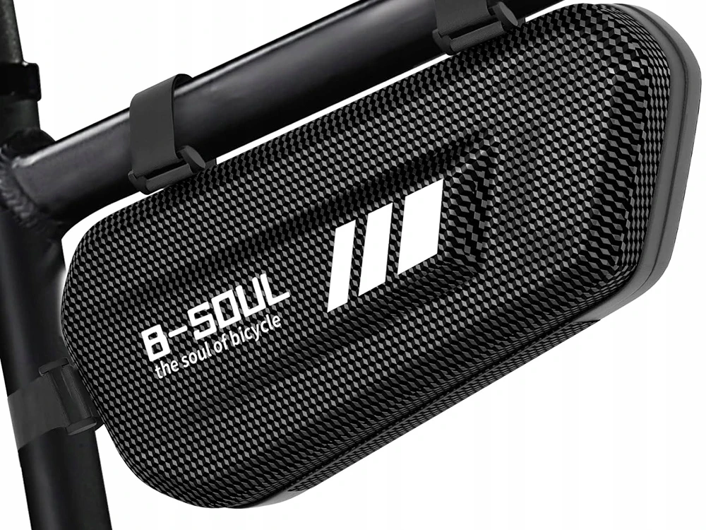 B Soul Verk 14476 dviračio rėmo krepšys, juodas