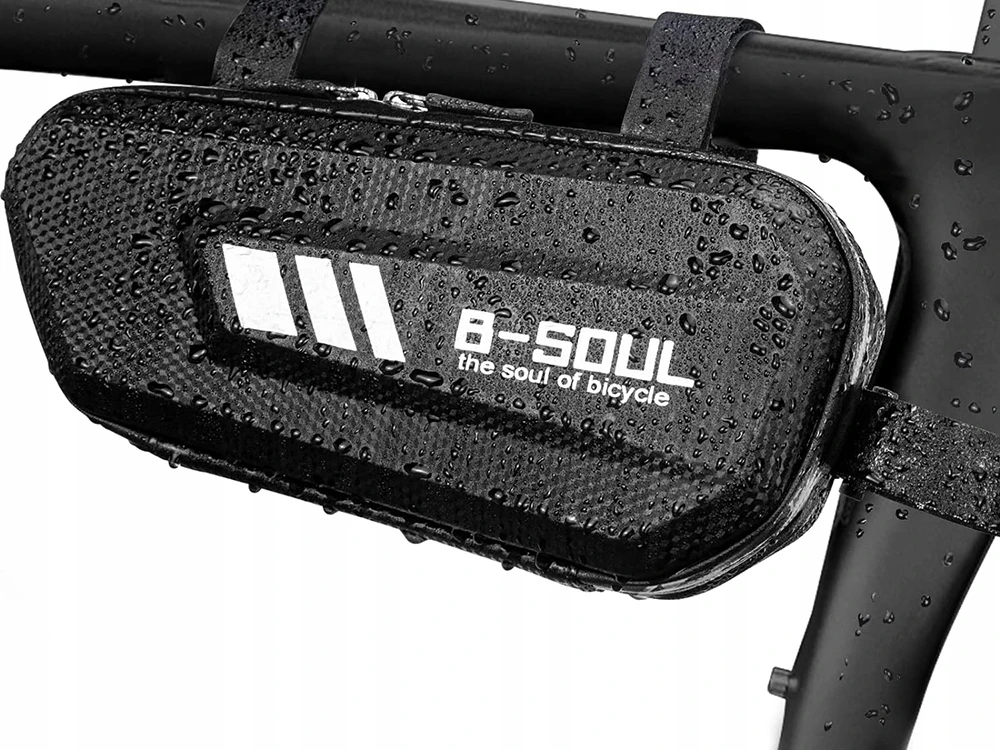B Soul Verk 14476 dviračio rėmo krepšys, juodas