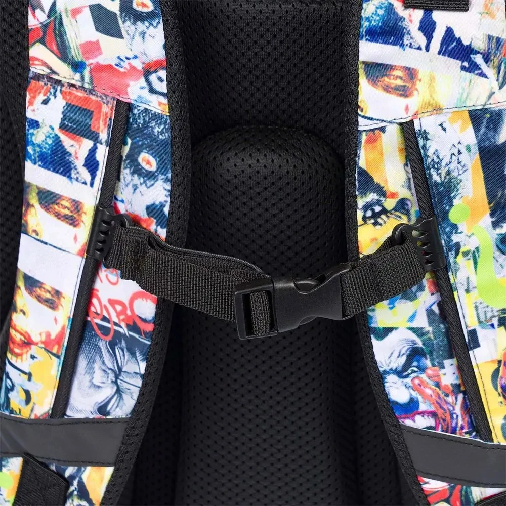 Baagl Mokyklinė kuprinė - Vaikiškos mokyklos kuprinės su ergonomiška nugara, krūtinės diržu ir atšvaitais (Batman Comics)