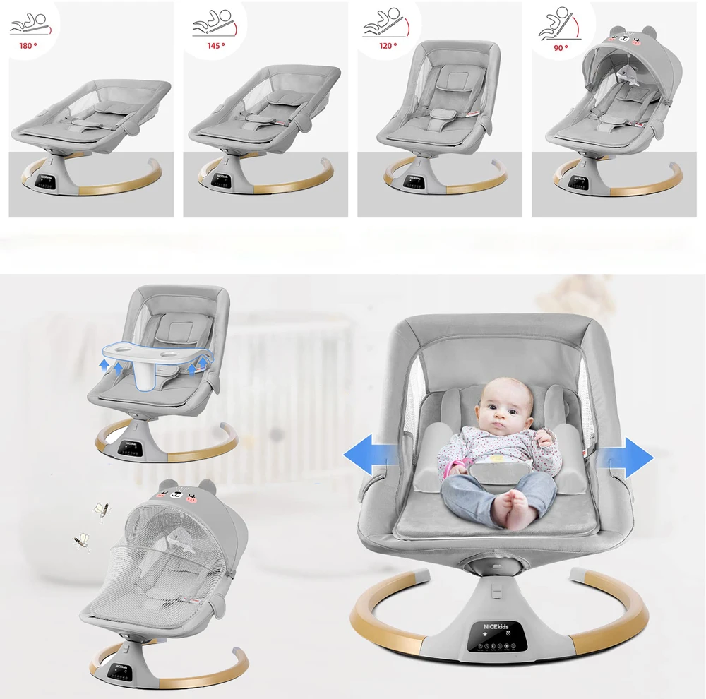 BABY BACKET, NICEKIDS ELEKTRINIS SKAMBUTIS + BLUETOOTH NUOTOLINIO PULTAS