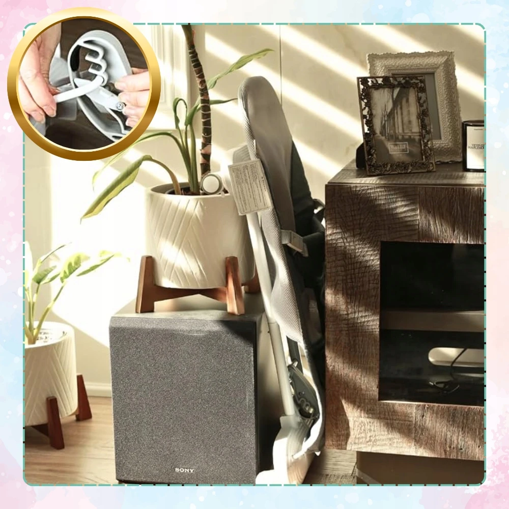 BABY BACKET, NICEKIDS sulankstomas svirtis + EDU RATTLE FOAM