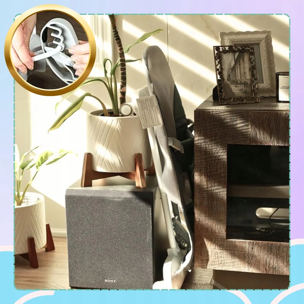 BABY BACKET, NICEKIDS sulankstomas svirtis + EDU RATTLE FOAM