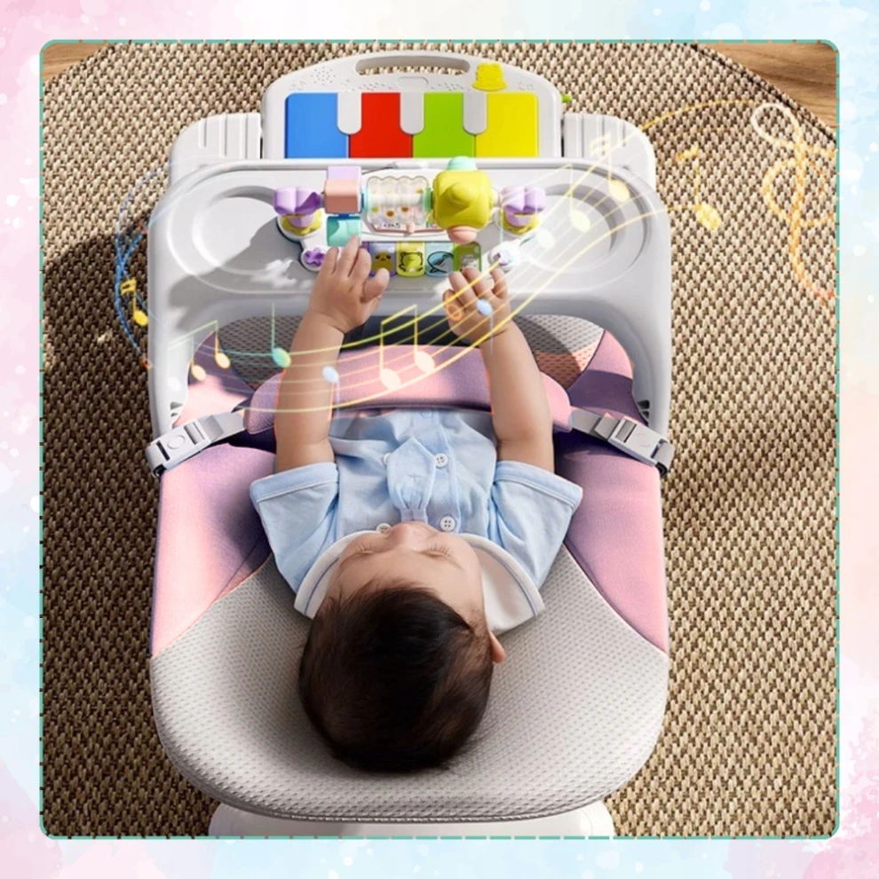 BABY BACKET, NICEKIDS sulankstomas svirtis + EDU RATTLE FOAM