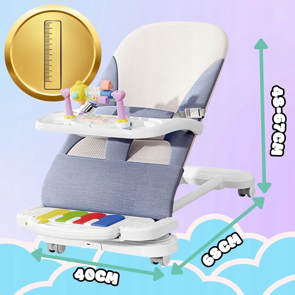 BABY BACKET, NICEKIDS sulankstomas svirtis + EDU RATTLE FOAM