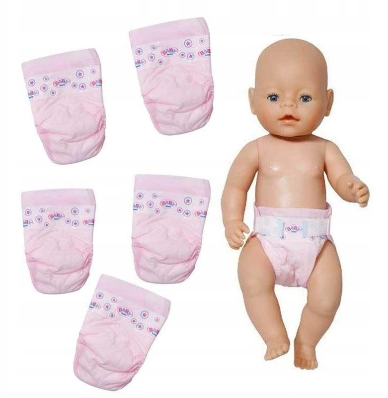 Zapf Lėlės Baby Born sauskelnių komplektas, 5 vnt.