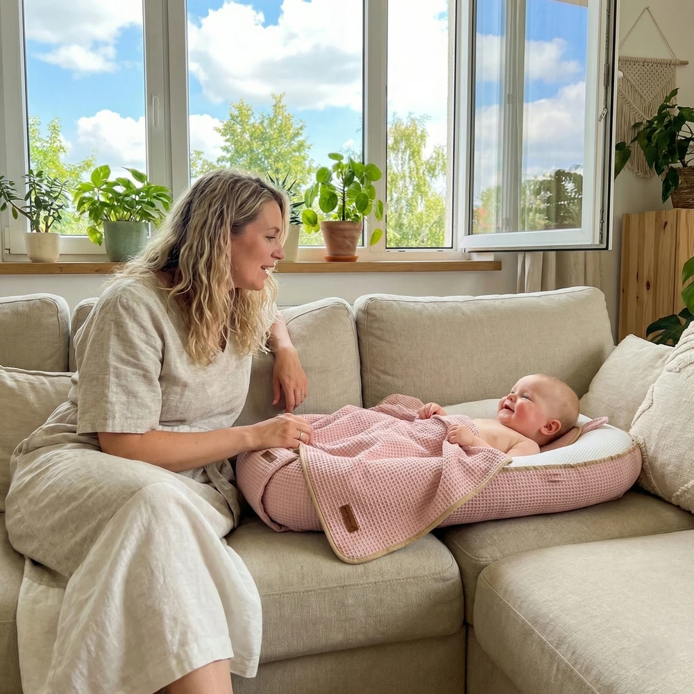 BABY COCOON AIR 3D SAUGUS MIEGO RINKINYS NEST PENNY BABYMAM RINKINYS