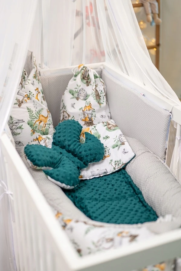 BABY COCOON NEST MINKY PIECE XXL BABYMAM RINKINYS, 7 ELEMENTAI.
