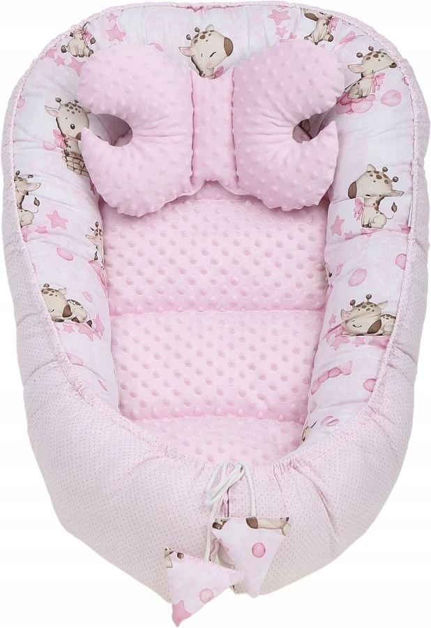 BABY COCOON NEST MINKY PIECE XXL BABYMAM RINKINYS, 7 ELEMENTAI.