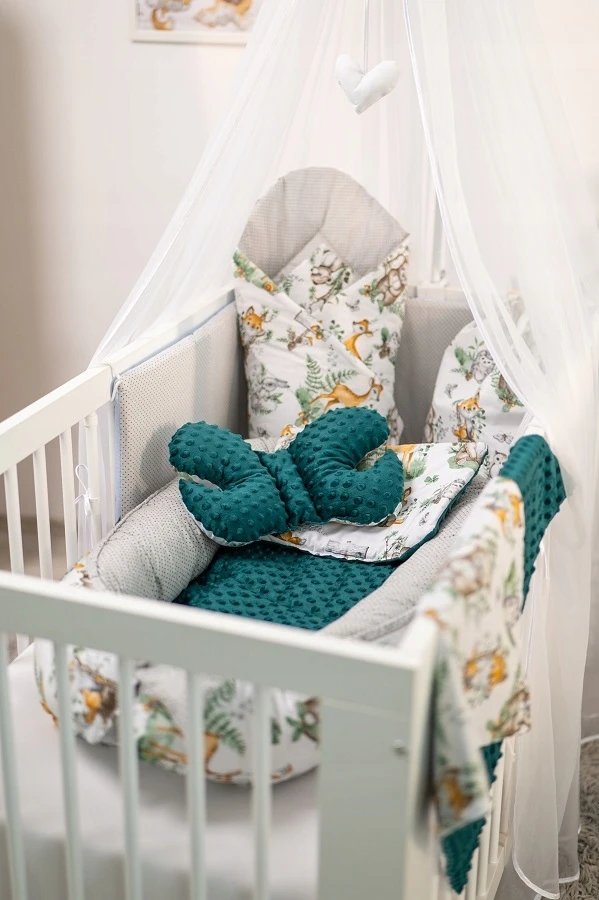 BABY COCOON NEST MINKY PIECE XXL BABYMAM RINKINYS, 7 ELEMENTAI.