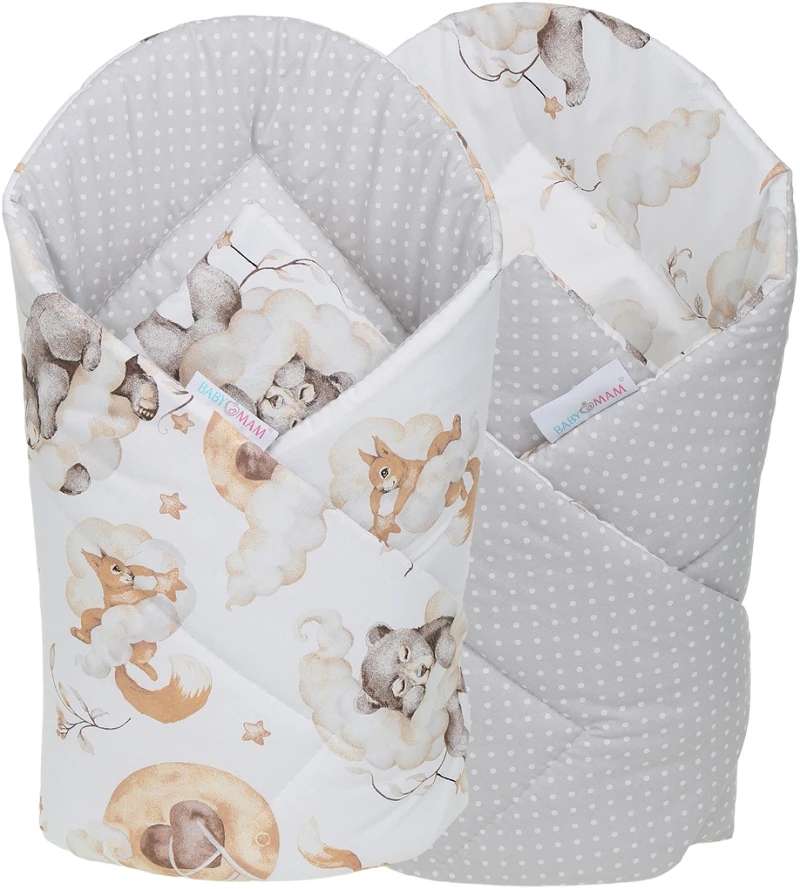 BABY COCOON NEST MINKY PIECE XXL BABYMAM RINKINYS, 7 ELEMENTAI.